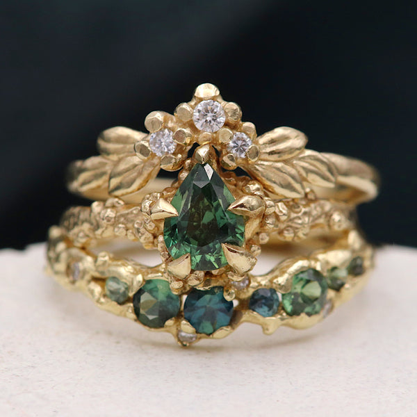 Sapphire And Diamond Forest Band