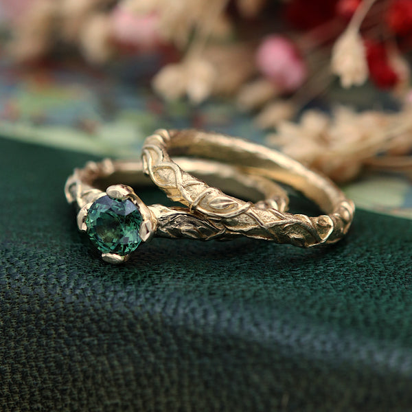 Twisted Vines Wedding Band