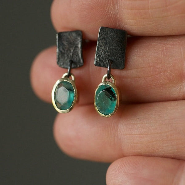 DUALITY Peruvian Opal Earrings by Lucy Spink