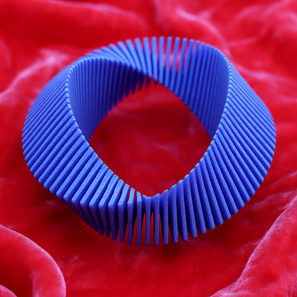 Cyan Tri Flexible Bangle