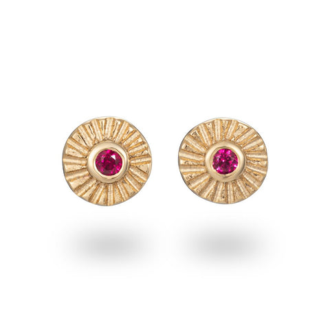 Tiny Ruby Studs