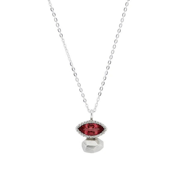 Garnet Gea Marquise Necklace