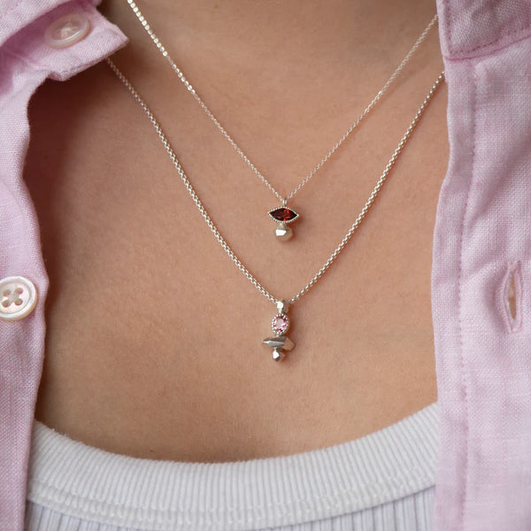 Garnet Gea Marquise Necklace