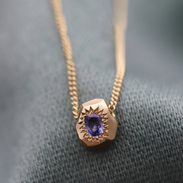 Gea Blue Sapphire Necklace