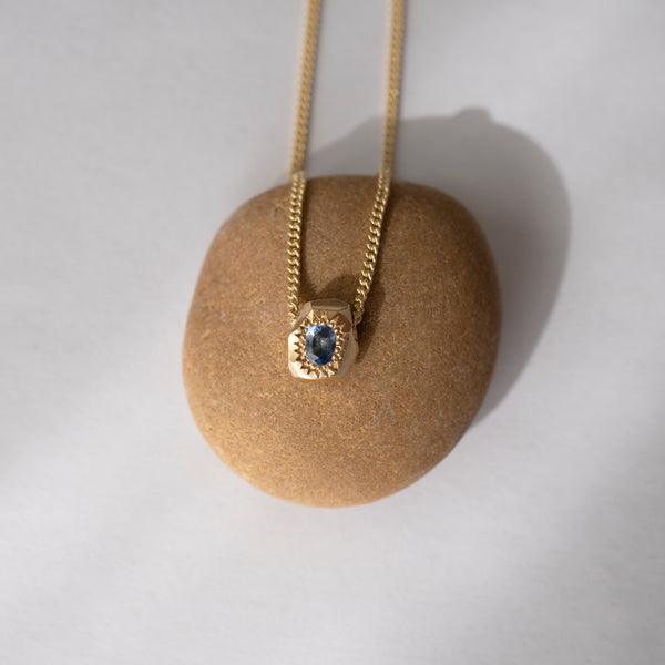Gea Blue Sapphire Necklace