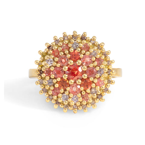 Katherine Padparadscha Sapphire Cocktail Ring