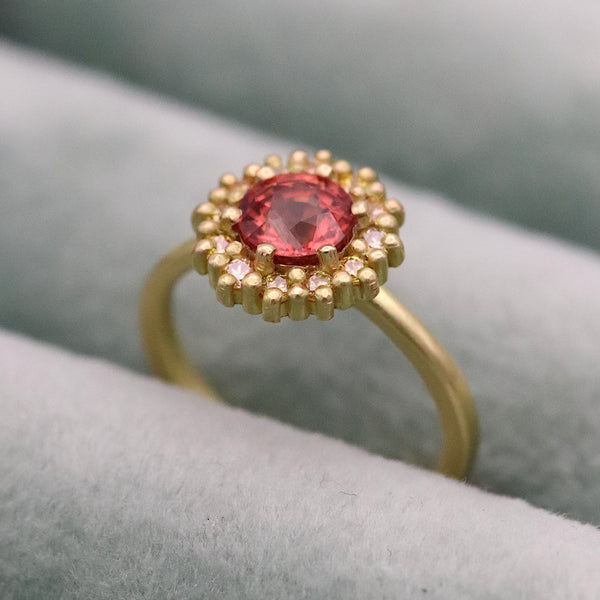 Florence Sapphire Halo ring