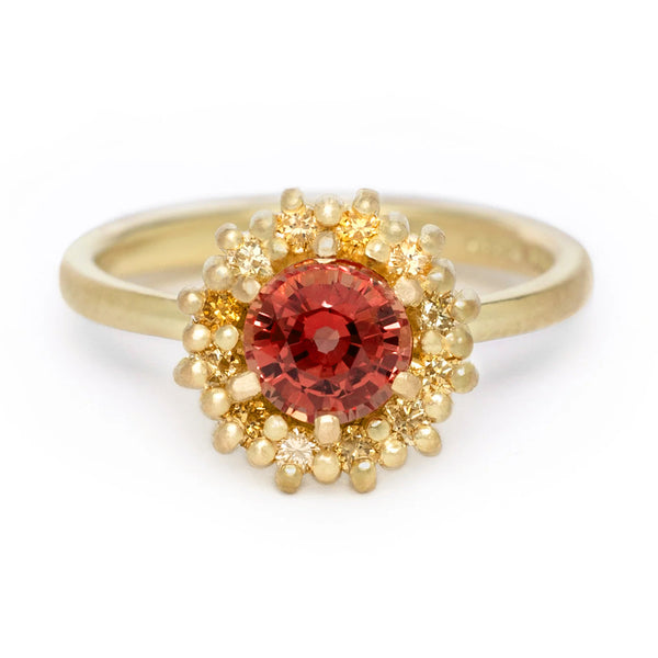 Florence Sapphire Halo ring