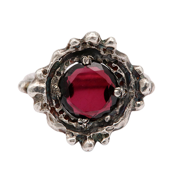 Garnet Picture Frame Ring
