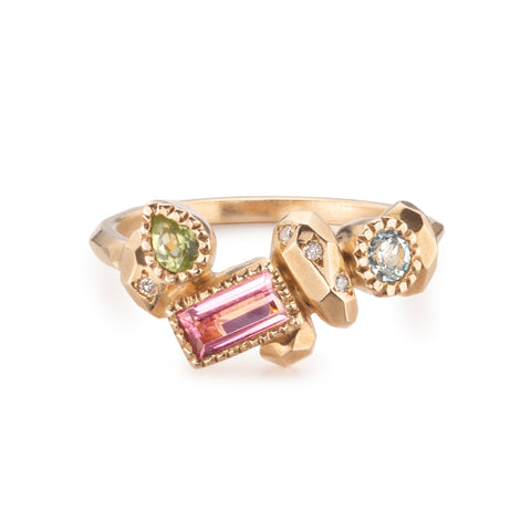 Pink Rainbow Gea Ring