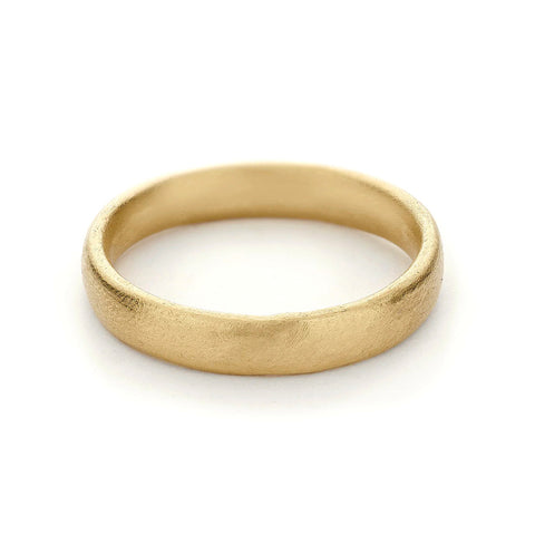 Oval Section Wedding Band