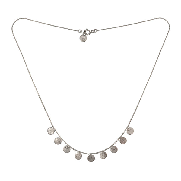 Silver Short Paillette Necklace
