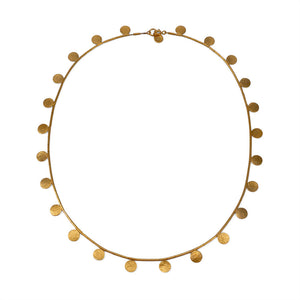 Paillette Disc & Bead Necklace