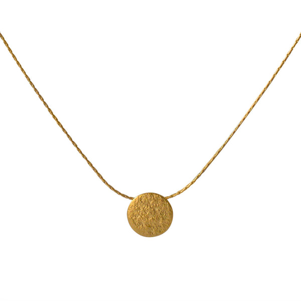 Paillette Tiny Disc Pendant