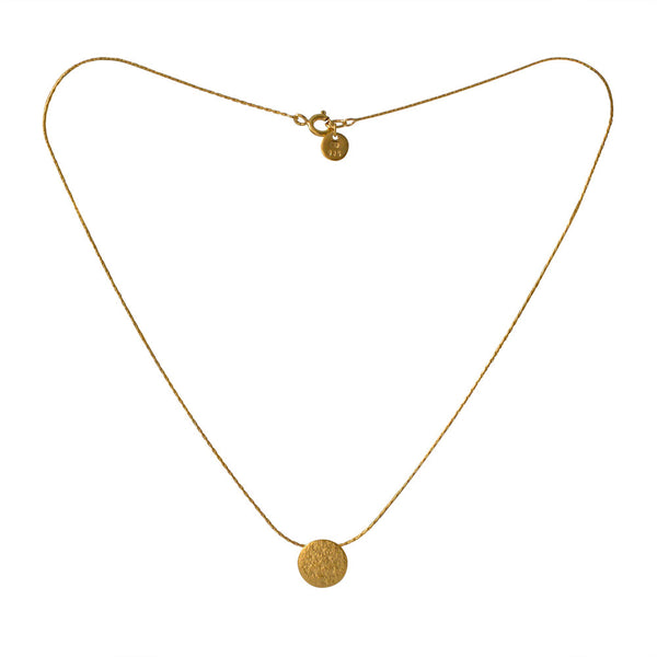 Paillette Tiny Disc Pendant