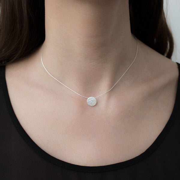Paillette Tiny Disc Pendant