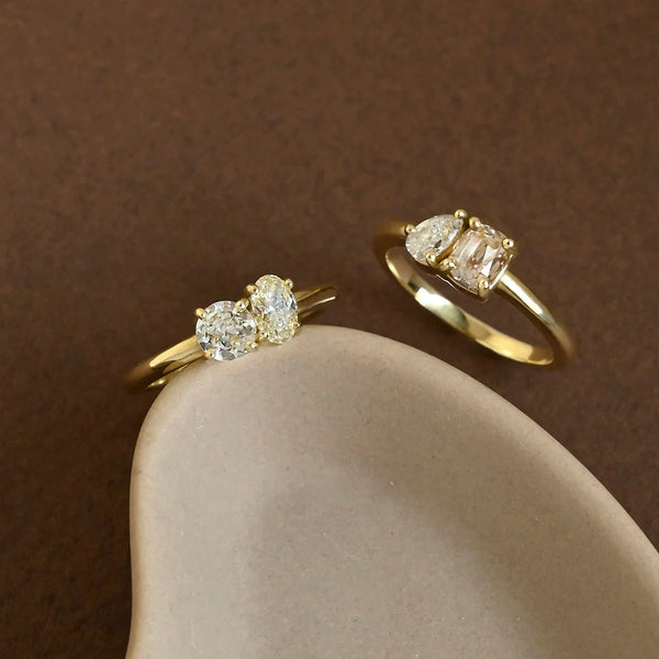 Sitara Toi Et Moi Oval Diamond Ring