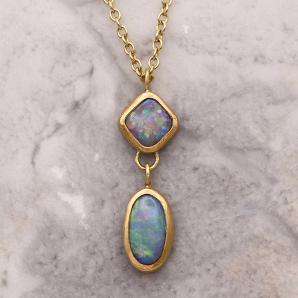 Double Australian Opal Necklace