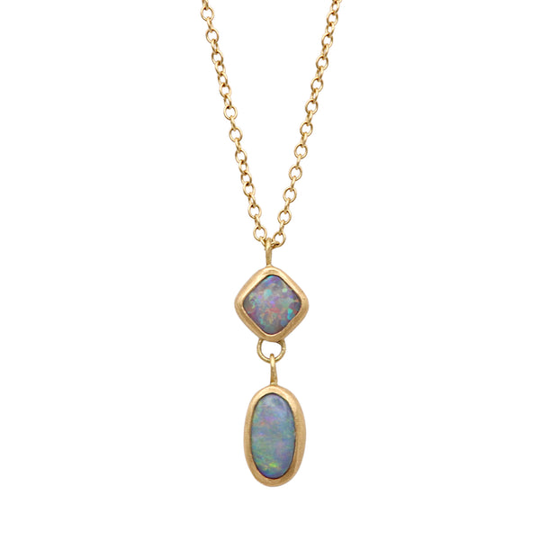 Double Australian Opal Necklace