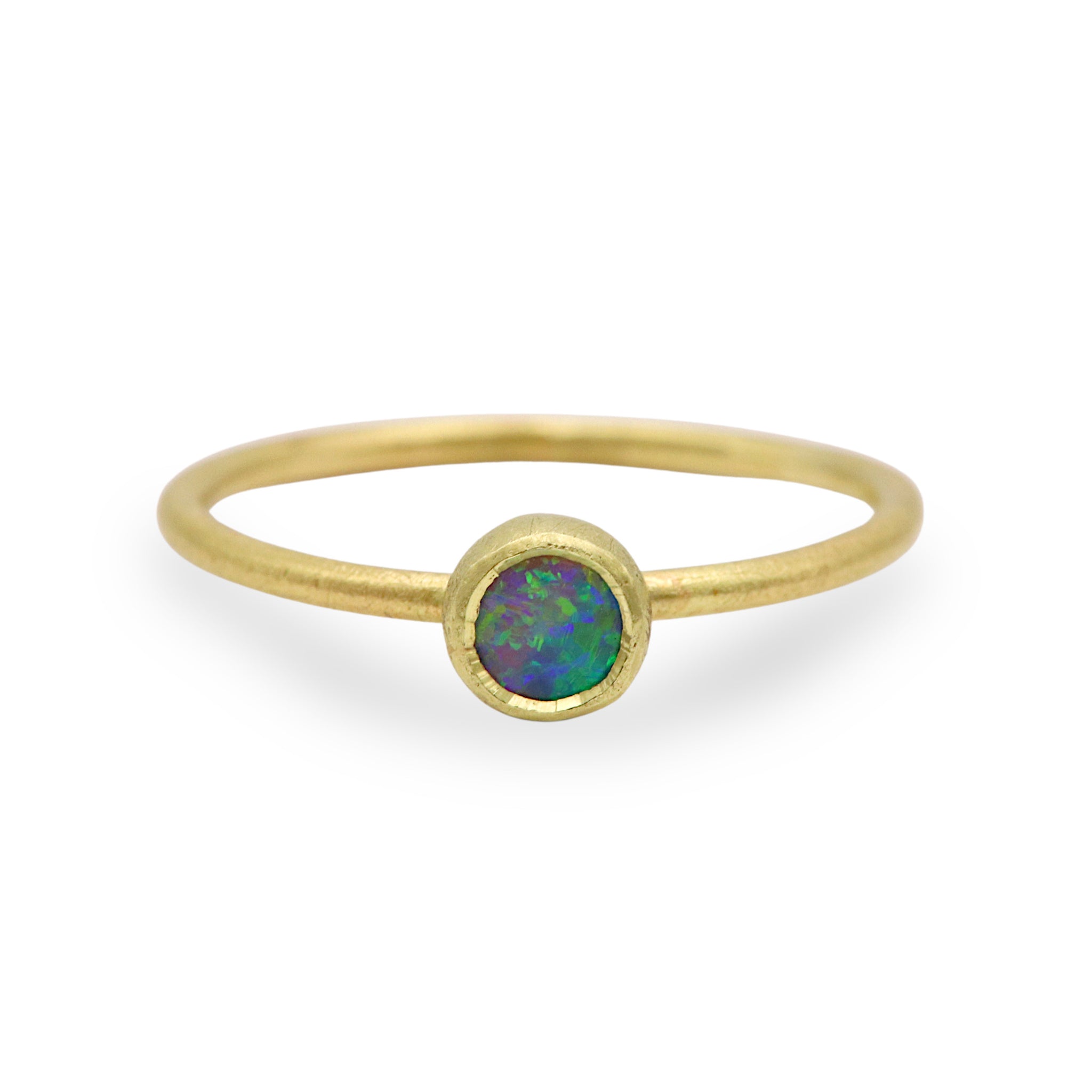 Dainty Opal Stacking Ring