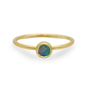 Dainty Opal Stacking Ring