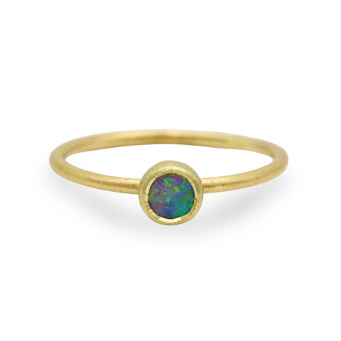 Dainty Opal Stacking Ring