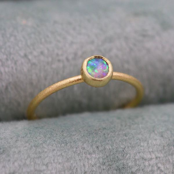 Dainty Opal Stacking Ring