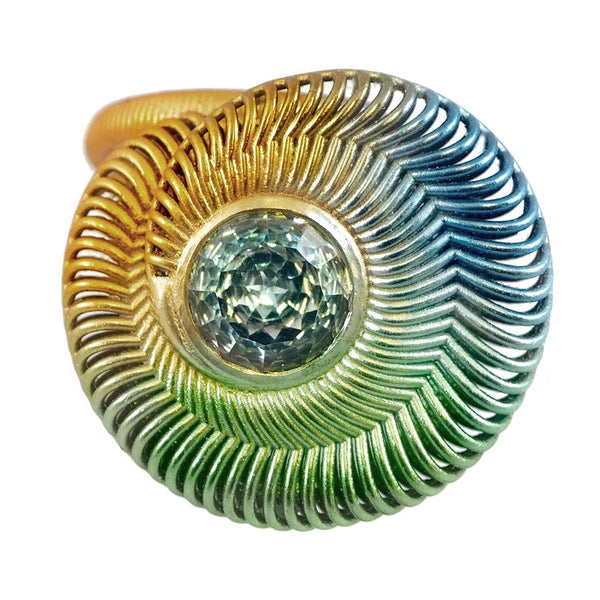 Topaz Ripple Art Ring