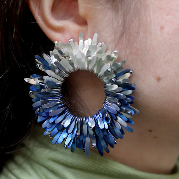 DUALITY Award Winning Blue Moon Earrings by Roxanne Gilbert