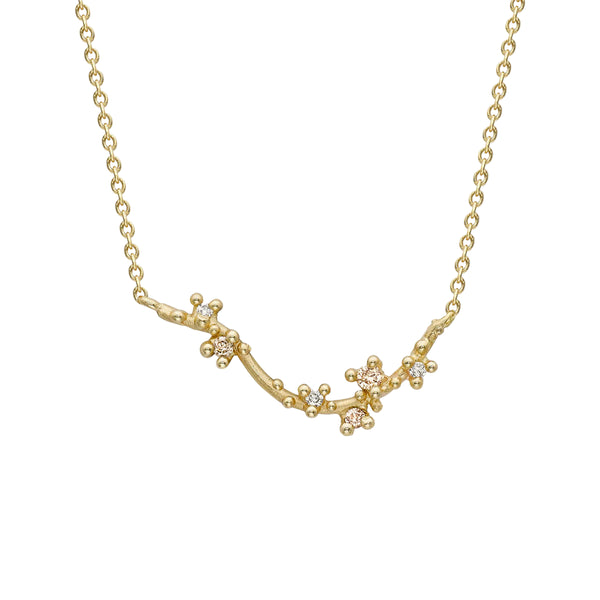 Diamond Encrusted Asymmetric Bar Necklace