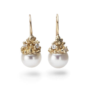 Pearl Encrusted Drop Earrings