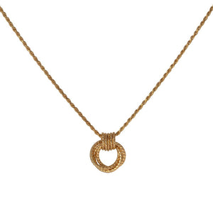 Gold Serpentine Triple Loop Pendant