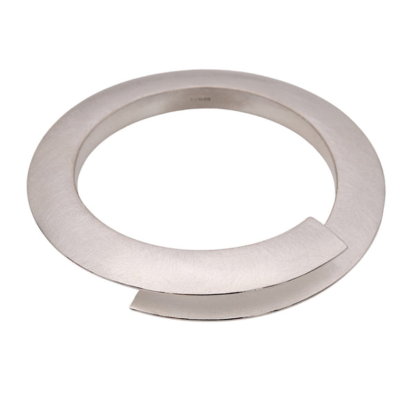 Silver Edge Loop Bangle