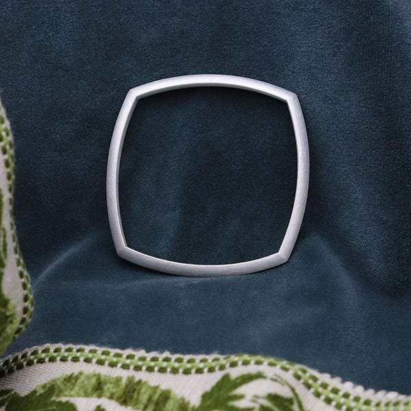 Silver Silhouette Square Bangle