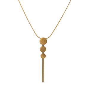 Gold Vermeil Paillette Triple Disc Pendant