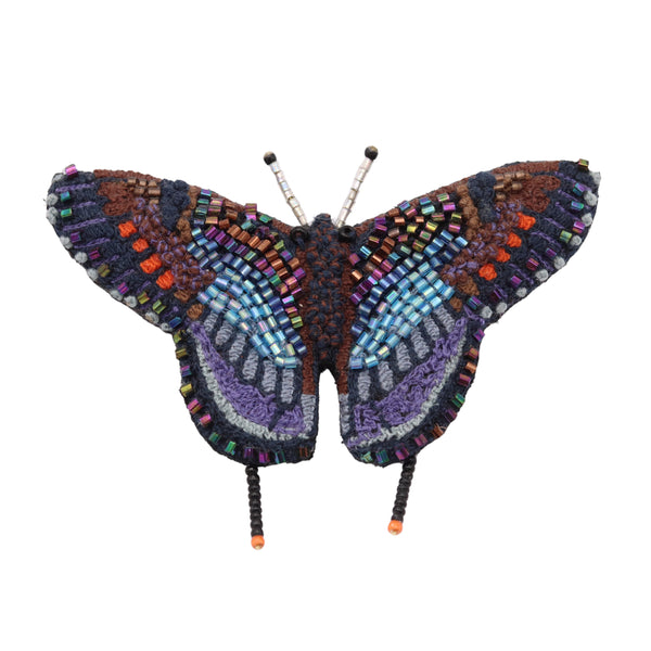 Red Spotted Purple Butterfly Brooch