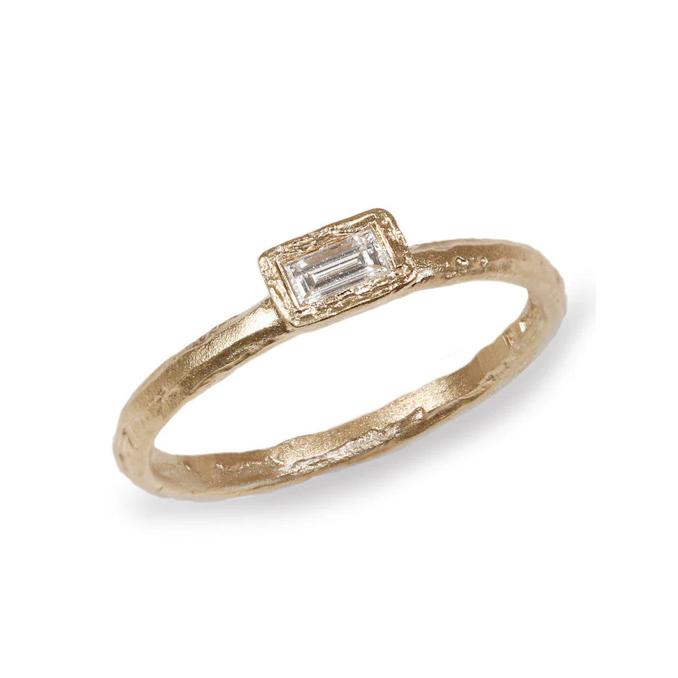 Baguette White Diamond Ring