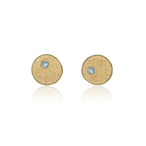 Gold & Diamond Speckle Earrings