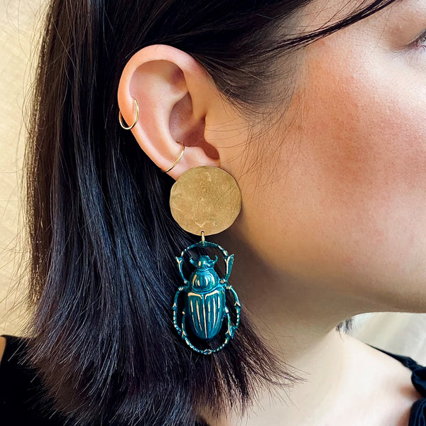 Aksha Beetle Earrings