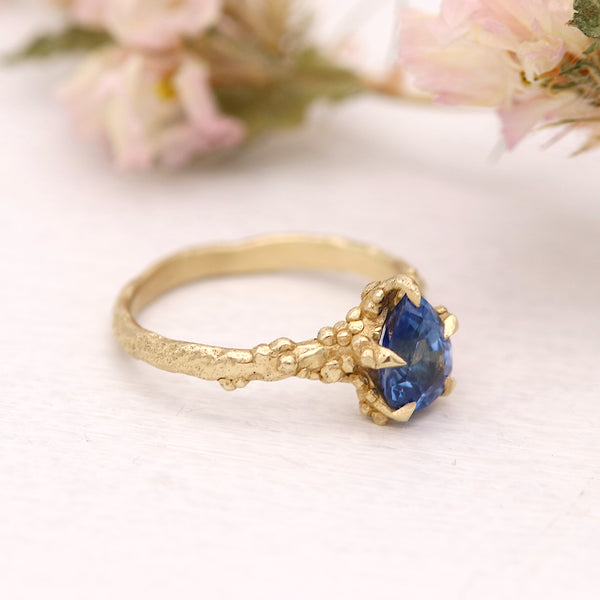 Sunken Treasure Blue Sapphire Ring