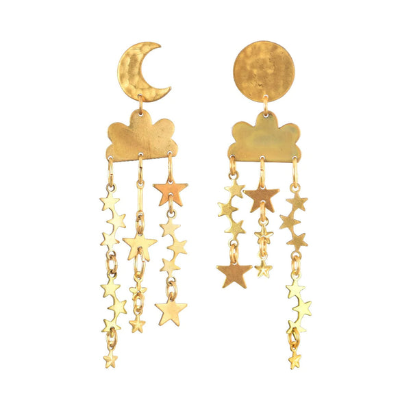 Stargazer Brass Earrings