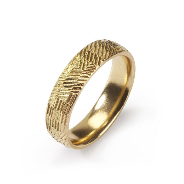 Wide Domed Contour Ring