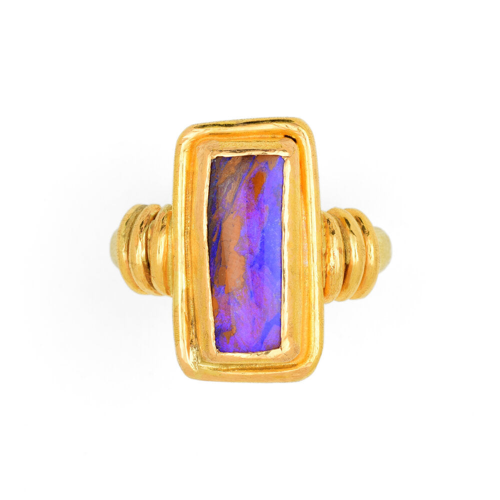 Ancient Roman Inspired Opal Ring
