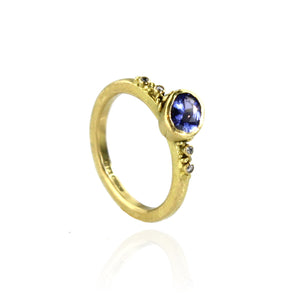 Periwinkle Blue Sapphire Ring - Made To Order