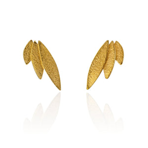 Icarus Gold Stud Earrings