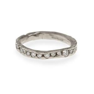 Diamond And Platinum Encrusted Channel Ring