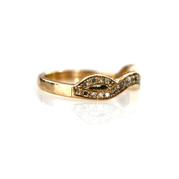 Roma 9ct Rose Gold and Grey Diamond Ring