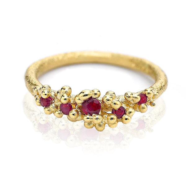 Ruby Granule Ring