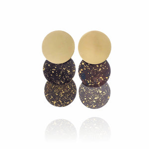 Night Triple Disc Statement Earrings - Made To Order