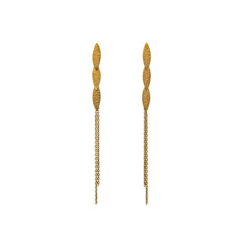 Gold Icarus Tassel Earrings